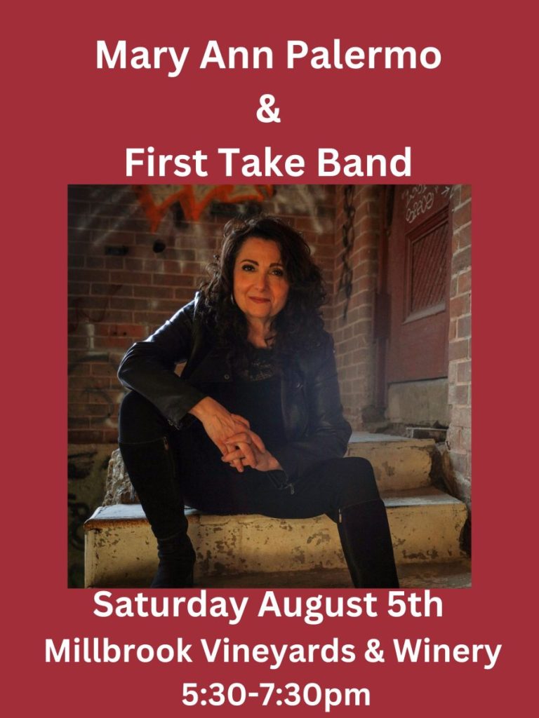 Mary Ann Palermo & First Take Band at Millbrook Vineyards and Winery, Saturday, August 5